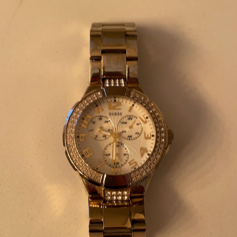 Goldstone watch  with Swarvorski crystals